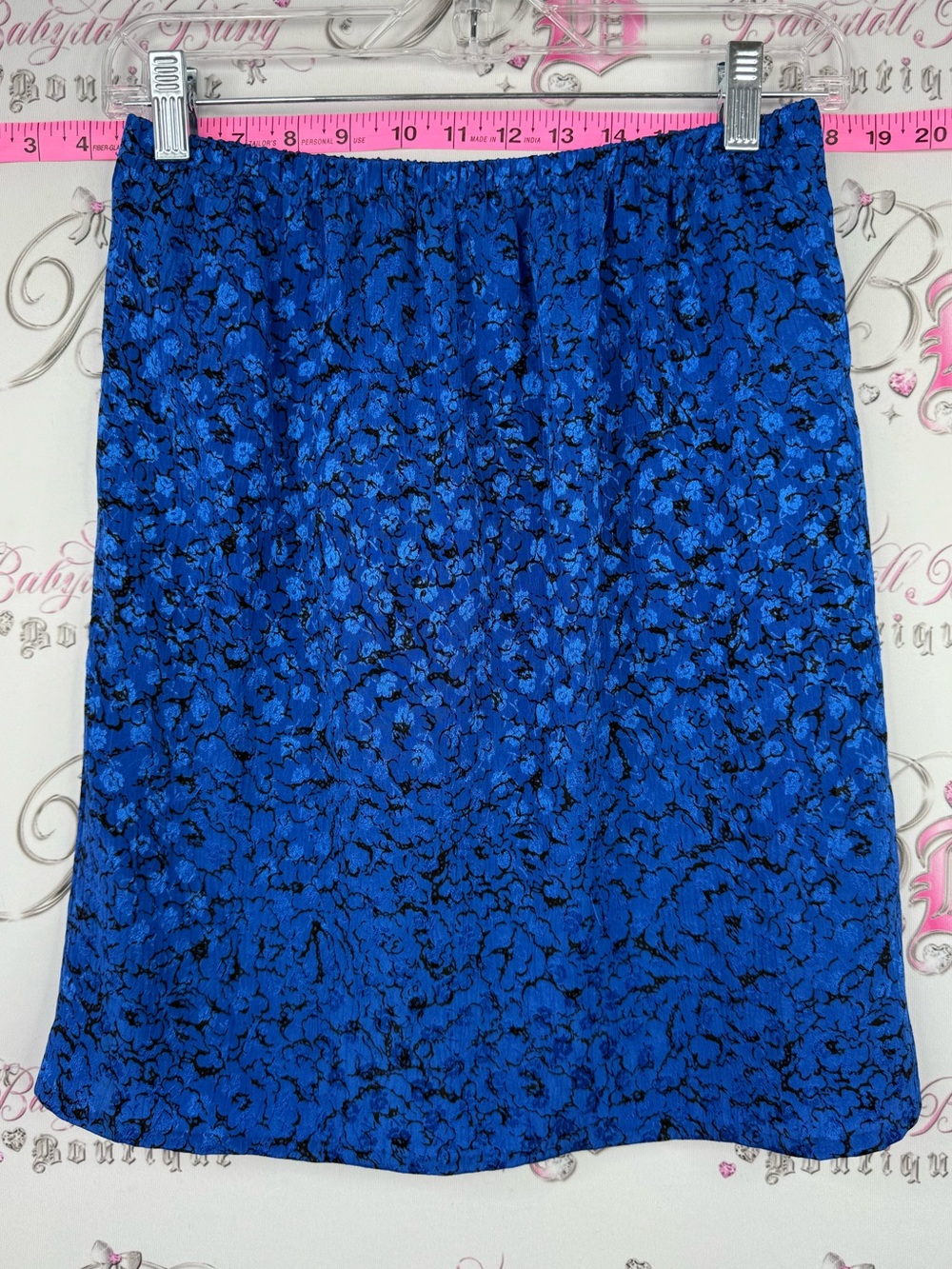 Skirt vintage flowers Blue Floral-Print Women’s Skirt